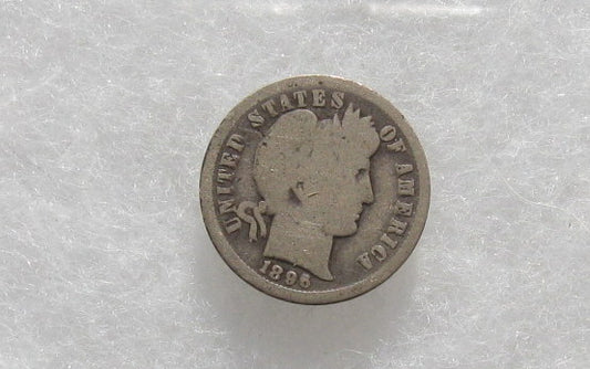 1896O Barber Dime  G-4 | Of Coins & Crystals