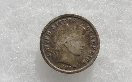 1897 Barber Dime VF-20 | Of Coins & Crystals