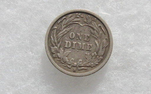 1897S Barber Dime VF-20 | Of Coins & Crystals