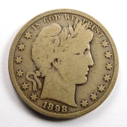 1898S Barber Half Dollar VG-8 | Of Coins & Crystals