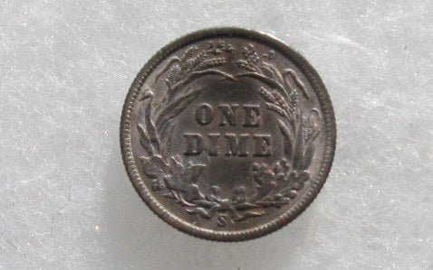 1899S Barber Dime XF-40 | Of Coins & Crystals