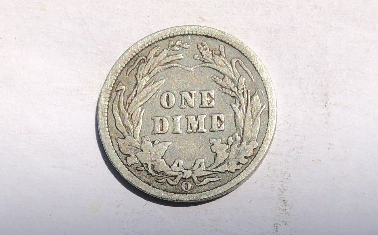 1900 O Barber Dime F-12 | Of Coins & Crystals