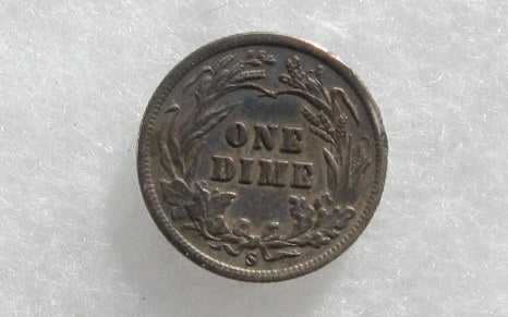 1900S Barber Dime AU-50 | Of Coins & Crystals