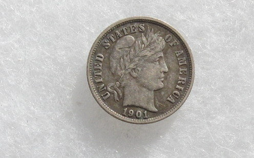 1901S Barber Dime XF-40 | Of Coins & Crystals
