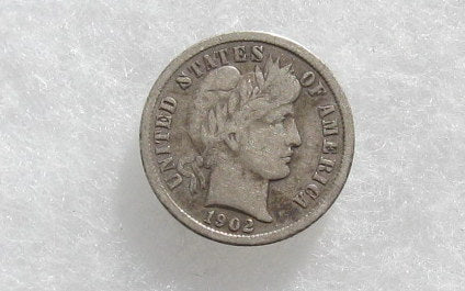 1902S Barber Dime  F-15 | Of Coins & Crystals