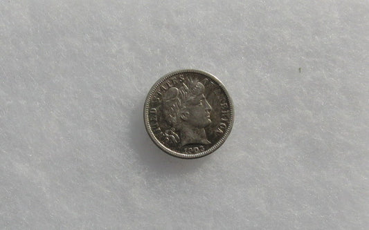 1903  Barber Dime AU-53 | Of Coins & Crystals