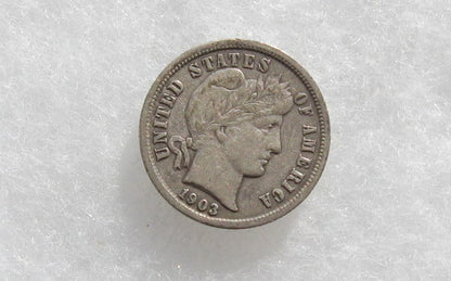 1903S Barber Dime VF-30 | Of Coins & Crystals