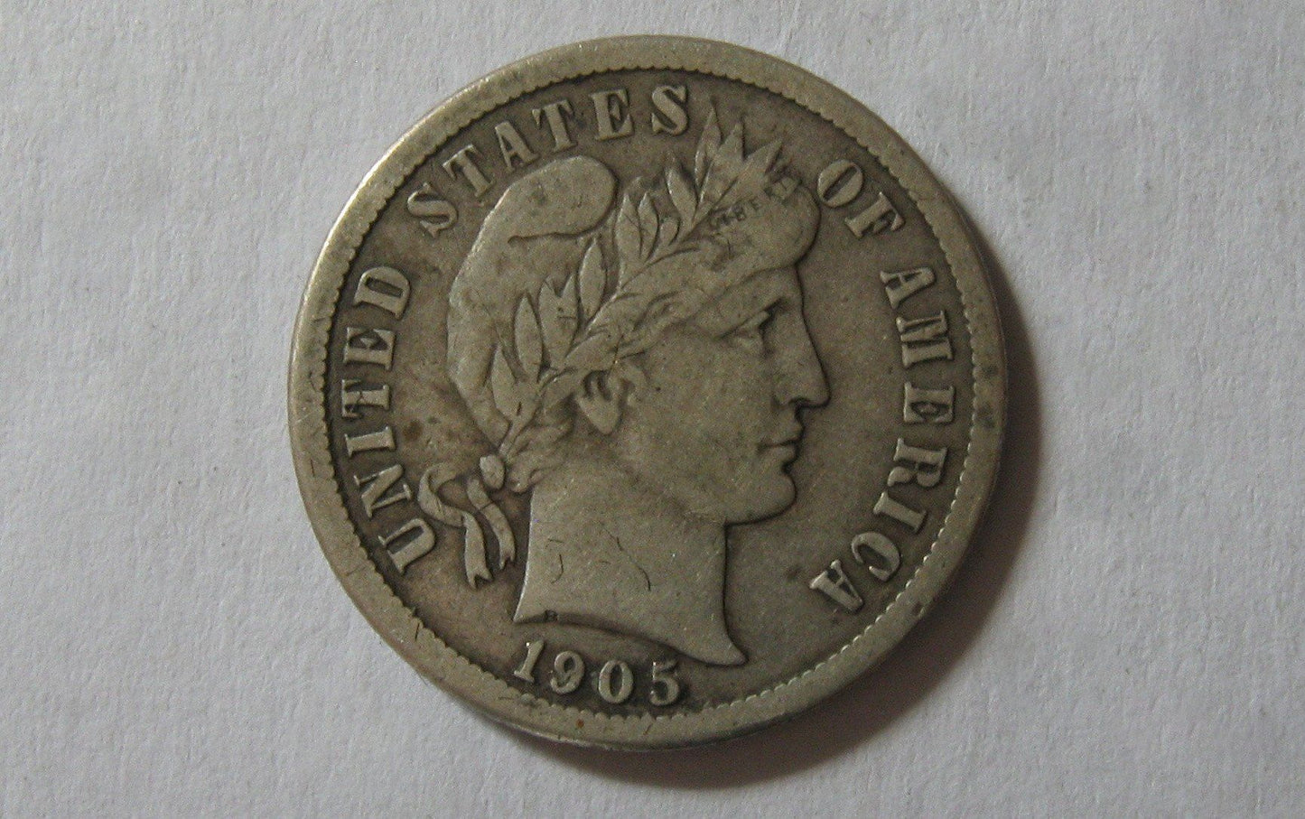1905-O Barber dime.  VF-25 | Of Coins & Crystals