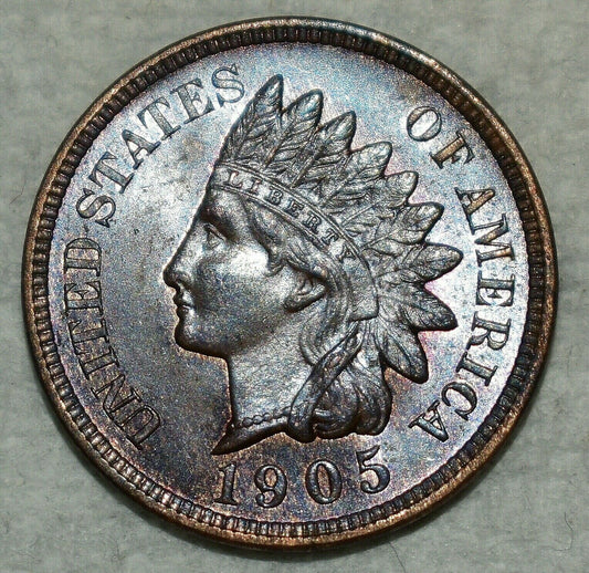 1905 Indian Cent MS-65 Bn | Of Coins & Crystals