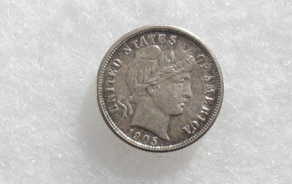 1905S  Barber Dime AU-58 | Of Coins & Crystals
