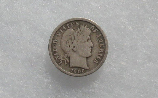 1906-O  Barber Dime F-12 | Of Coins & Crystals