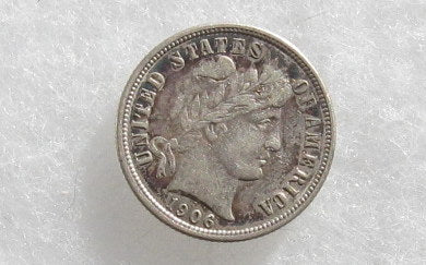 1906D Barber Dime XF-45 | Of Coins & Crystals