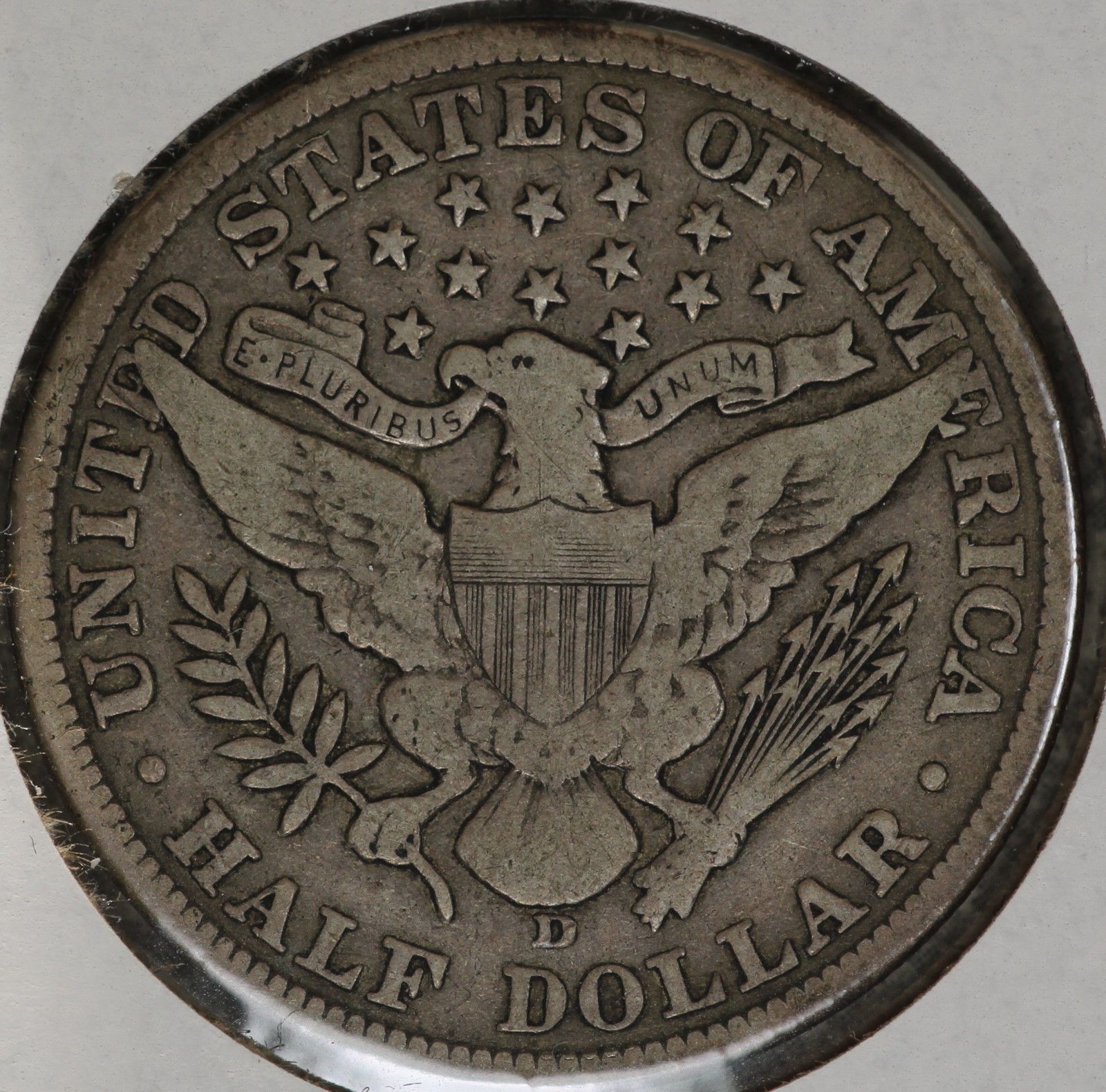 1907D Barber Half Dollar F-15 | Of Coins & Crystals