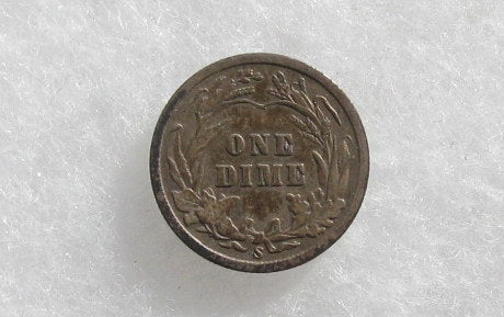 1907S Barber Dime VF-20 | Of Coins & Crystals