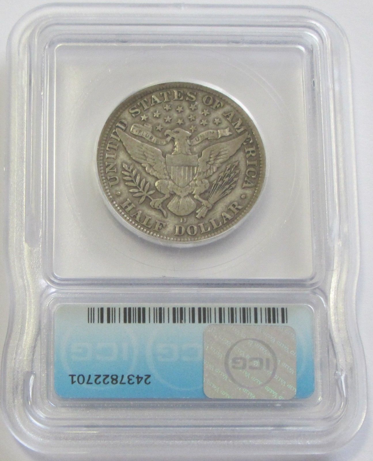 1908D Barber Half Dollar ICG VF-20 | Of Coins & Crystals