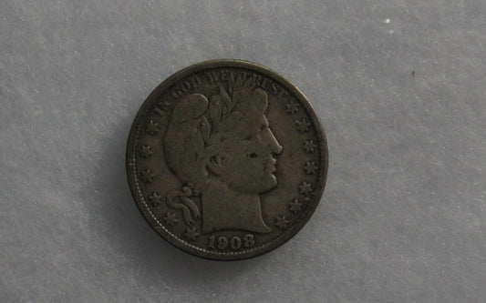 1908O Barber Half Dollar F-12 | Of Coins & Crystals