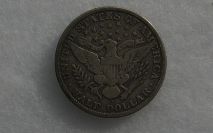 1908O Barber Half Dollar F-12 | Of Coins & Crystals