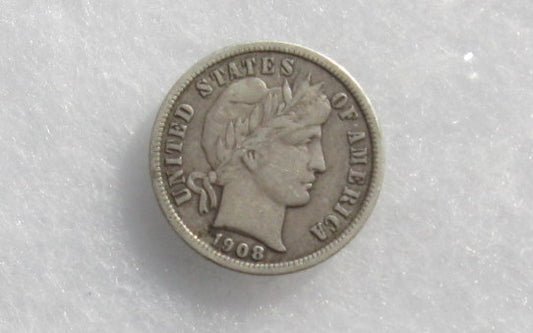 1908 S Barber Dime VF-30 | Of Coins & Crystals