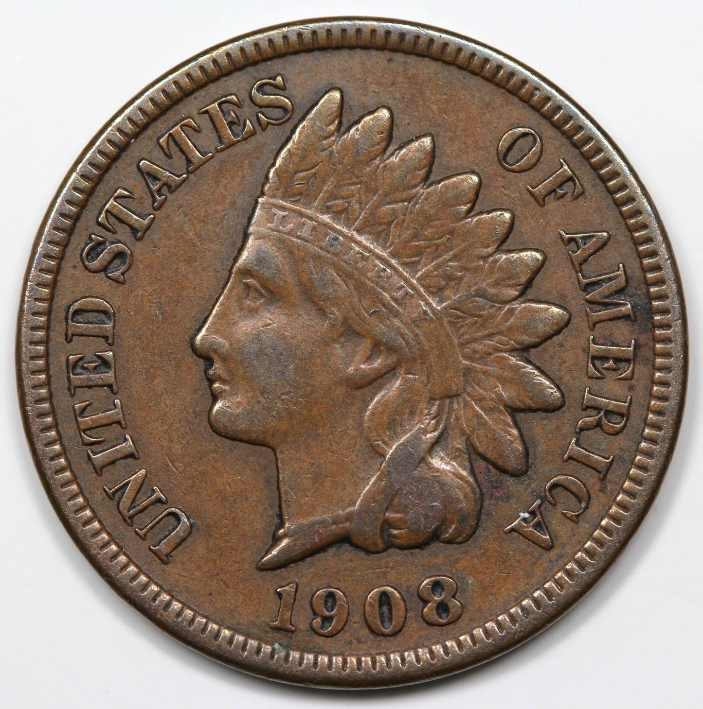 1908 S Indian Cent VF30 | Of Coins & Crystals