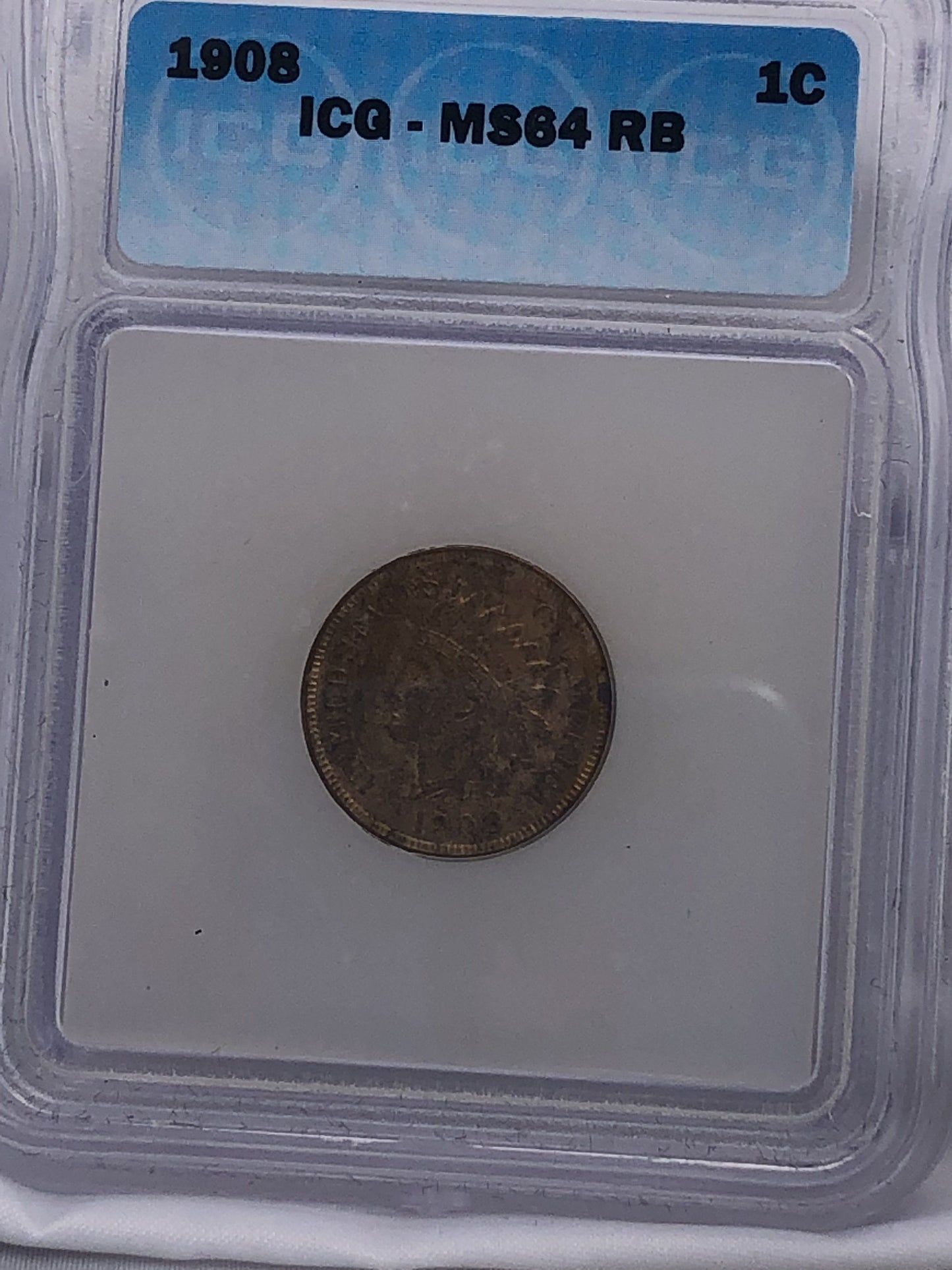 1908 Indian Cent ICG MS-64RB | Of Coins & Crystals