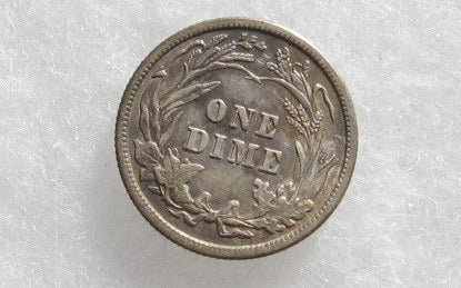 1910 barber Dime XF-40 | Of Coins & Crystals