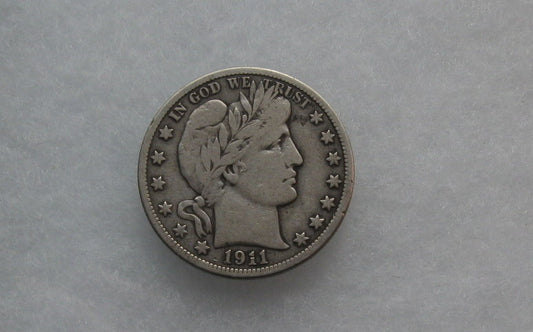 1911 Barber Half Dollar F-12 | Of Coins & Crystals