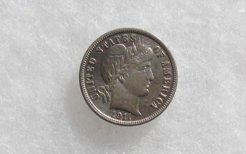 1911S Barber Dime XF-40 | Of Coins & Crystals