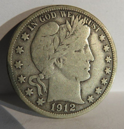 1912S Barber Half Dollar F-15 | Of Coins & Crystals