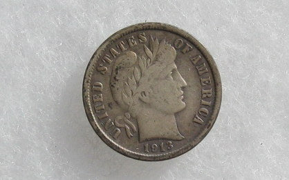 1913S Barber Dime VF-20 | Of Coins & Crystals