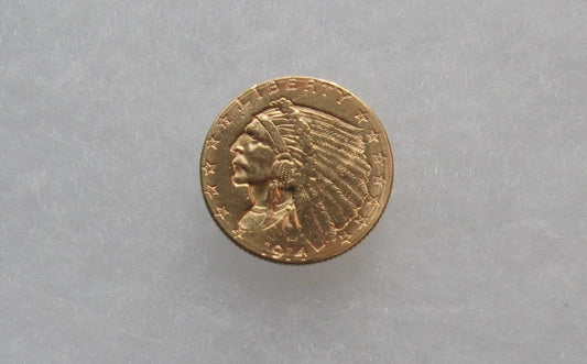 1914D Indian Head Quarter Eagle  MS63 | Of Coins & Crystals