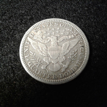 1914 Barber Quarter VF30 | Of Coins & Crystals
