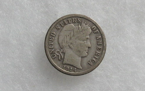 1914S Barber Dime F-12 | Of Coins & Crystals