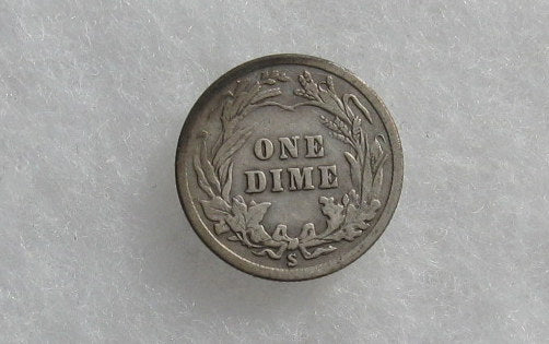 1914S Barber Dime F-12 | Of Coins & Crystals
