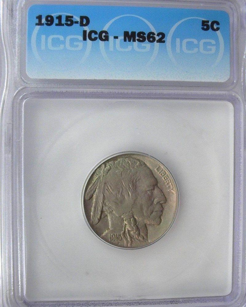 1915-D Buffalo nickel ICG MS-62 | Of Coins & Crystals