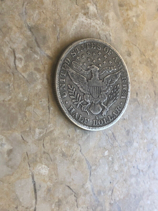 1915S Barber Half Dollar F-12 | Of Coins & Crystals