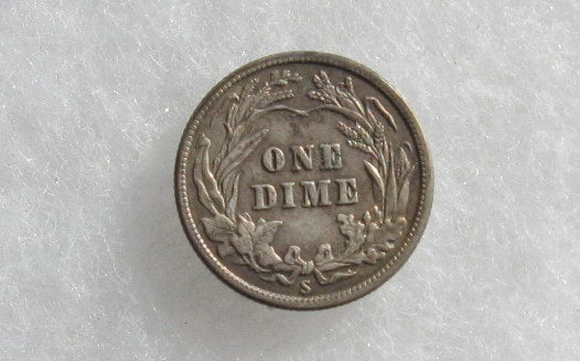 1915S Barber Dime XF-45 | Of Coins & Crystals