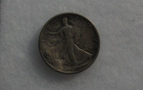1916 Walking Liberty Half Dollar VF-20 | Of Coins & Crystals