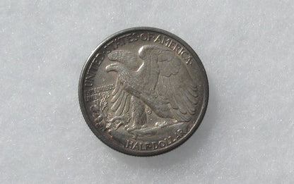 1917S Walking Liberty Half Dollar Obv MM AU-58 | Of Coins & Crystals