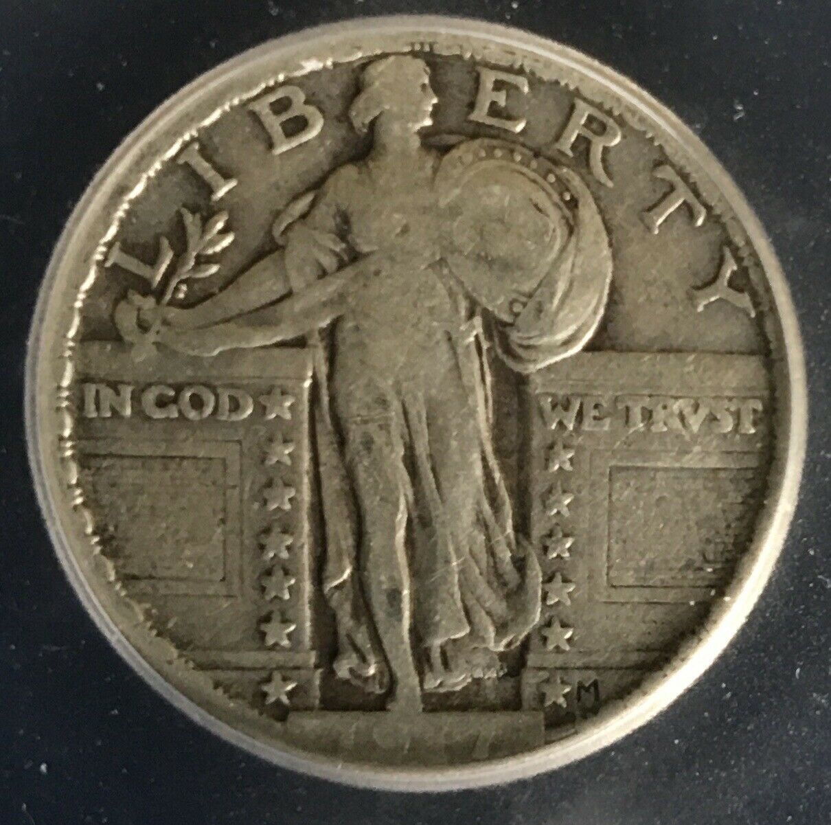 1917 Type 2 Standing Liberty Quarter ICG F-12 | Of Coins & Crystals
