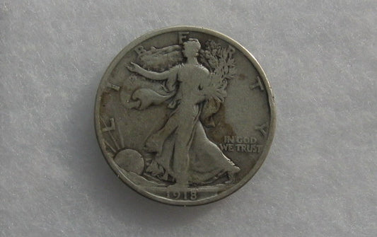 1918S Walking Liberty Half Dollar VG-10 | Of Coins & Crystals