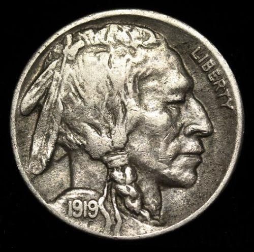 1919D Buffalo Nickel VF-35 | Of Coins & Crystals