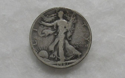 1921S Walking Liberty Half Dollar F-12 | Of Coins & Crystals