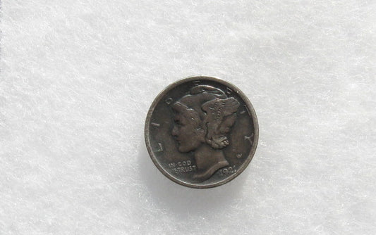 1921 D Mercury Dime F-12 | Of Coins & Crystals