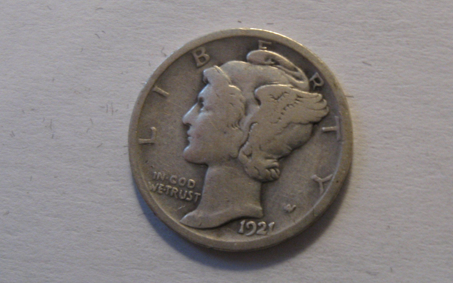 1921 Mercury Dime.  VG-08 | Of Coins & Crystals