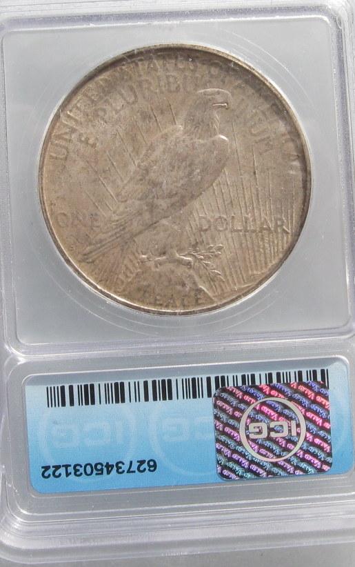 1922S  Peace Dollar ICG MS-63 | Of Coins & Crystals