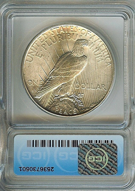 1923S Peace Dollar  ICG MS-63 | Of Coins & Crystals