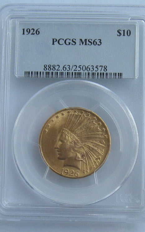 1926 Indian $10 Gold PCGS MS63