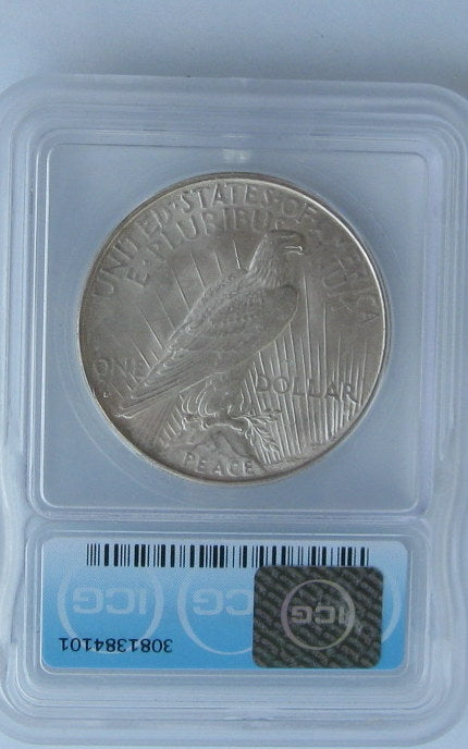 1927S Peace Dollar ICG MS63