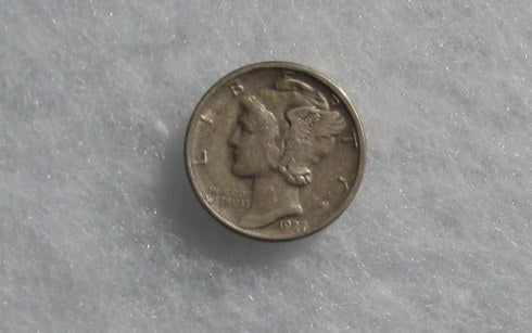 1927-D Mercury dime XF-40 | Of Coins & Crystals