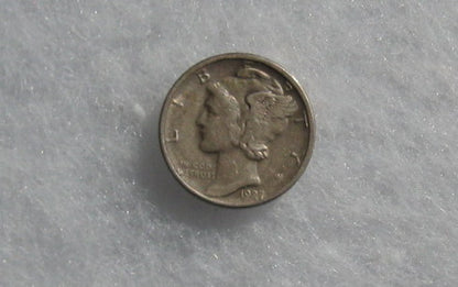 1927-D Mercury dime XF-40 | Of Coins & Crystals